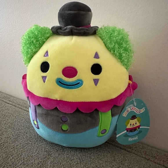 Nwt 8" 🤡Resul Squishmallow Clown 🤡 - Picture 2 of 5